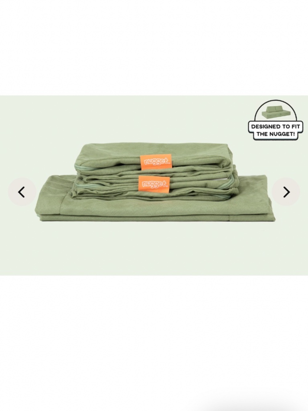 Nugget couch cover brand new, Bamboo color